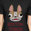 Boston Terror Terrier Womens Black Shirt