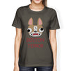 Boston Terror Terrier Womens Dark Grey Shirt