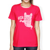 Boo French Bulldog Ghost Womens Hot Pink Shirt