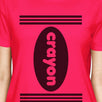 Crayon Womens Hot Pink Shirt