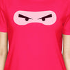 Ninja Eyes Womens Hot Pink Shirt