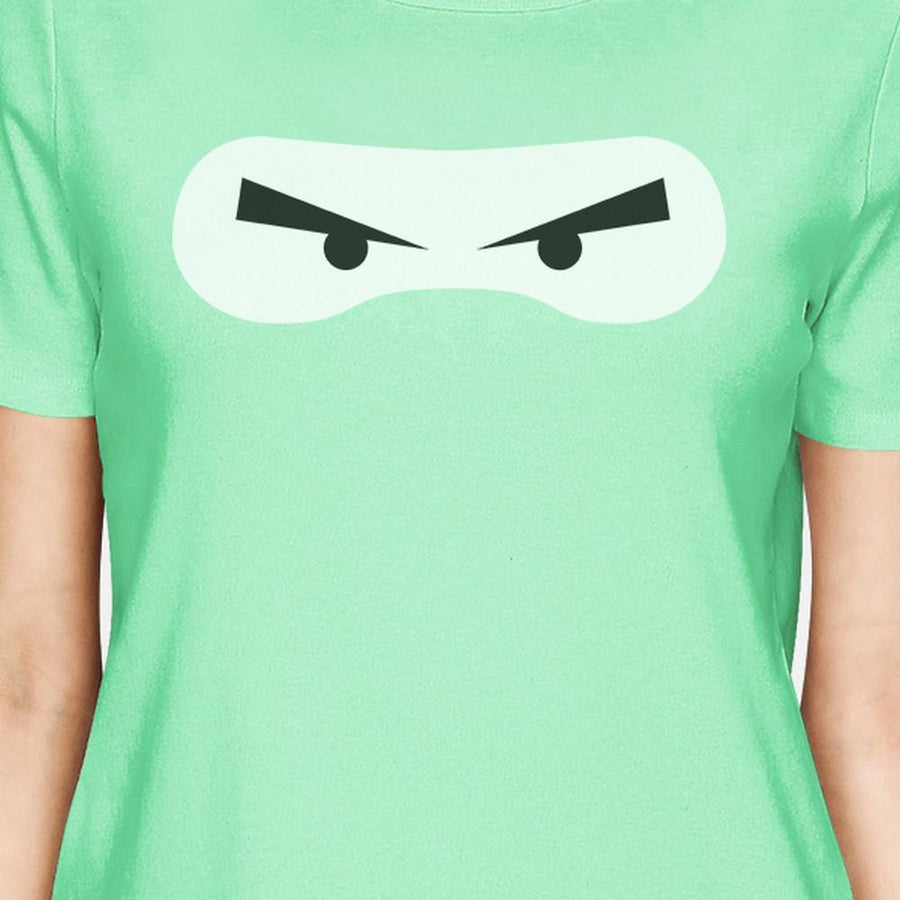 Ninja Eyes Womens Mint Shirt