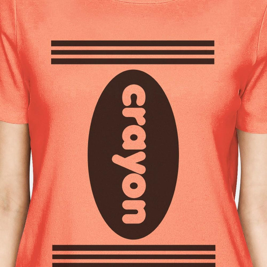 Crayon Womens Peach Shirt