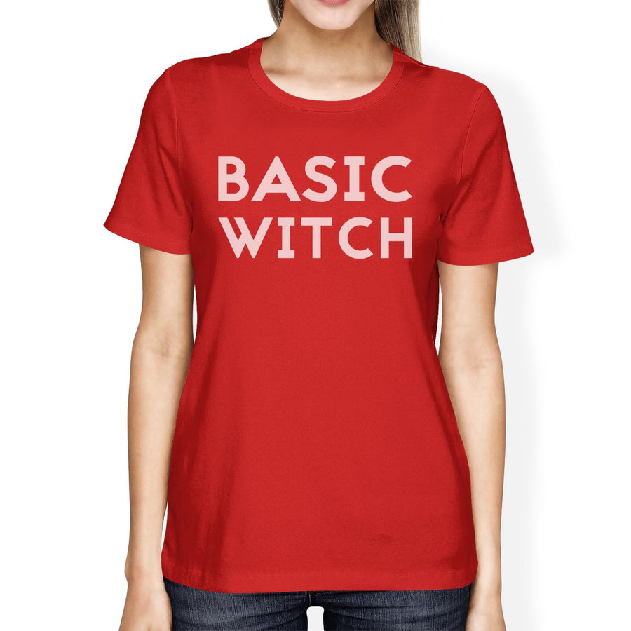 Basic Witch Womens Red Shirt