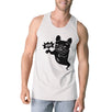 Boo French Bulldog Ghost Mens White Tank Top