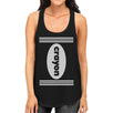 Crayon Womens Black Tank Top