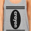 Crayon Womens Grey Tank Top