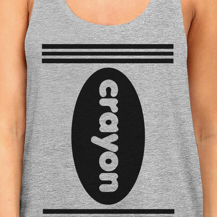 Crayon Womens Grey Tank Top