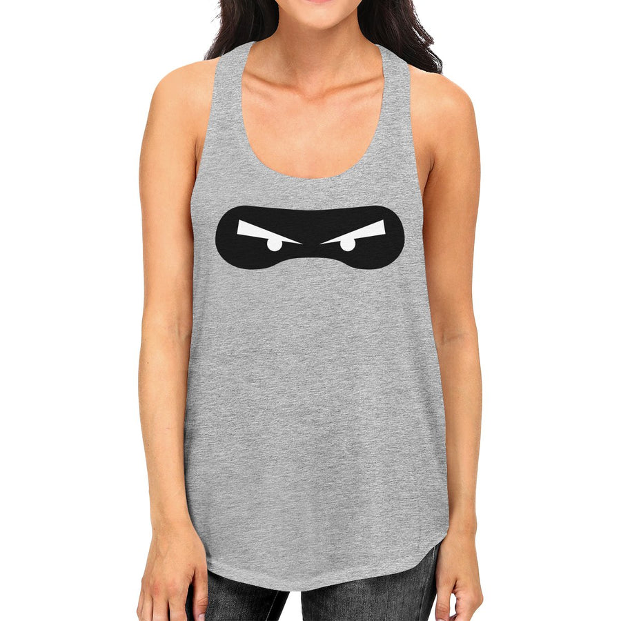 Ninja Eyes Womens Grey Tank Top