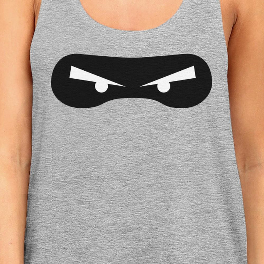 Ninja Eyes Womens Grey Tank Top