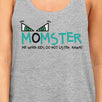 Momster Kids Don't Listen Womens Grey Tank Top