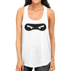 Ninja Eyes Womens White Tank Top