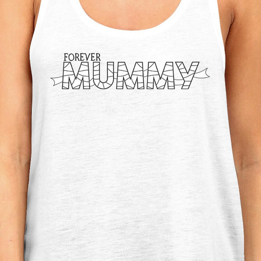 Forever Mummy Womens White Tank Top