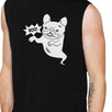 Boo French Bulldog Ghost Mens Black Muscle Top