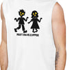 Must Have Coffee Zombies Mens White Muscle Top