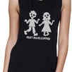 Must Have Coffee Zombies Womens Black Muscle Top