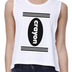 Crayon Womens White Crop Top