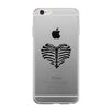 Skeleton Heart Clear Phone Case