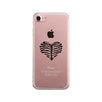 Skeleton Heart Clear Phone Case