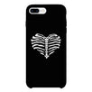 Skeleton Heart Black Phone Case