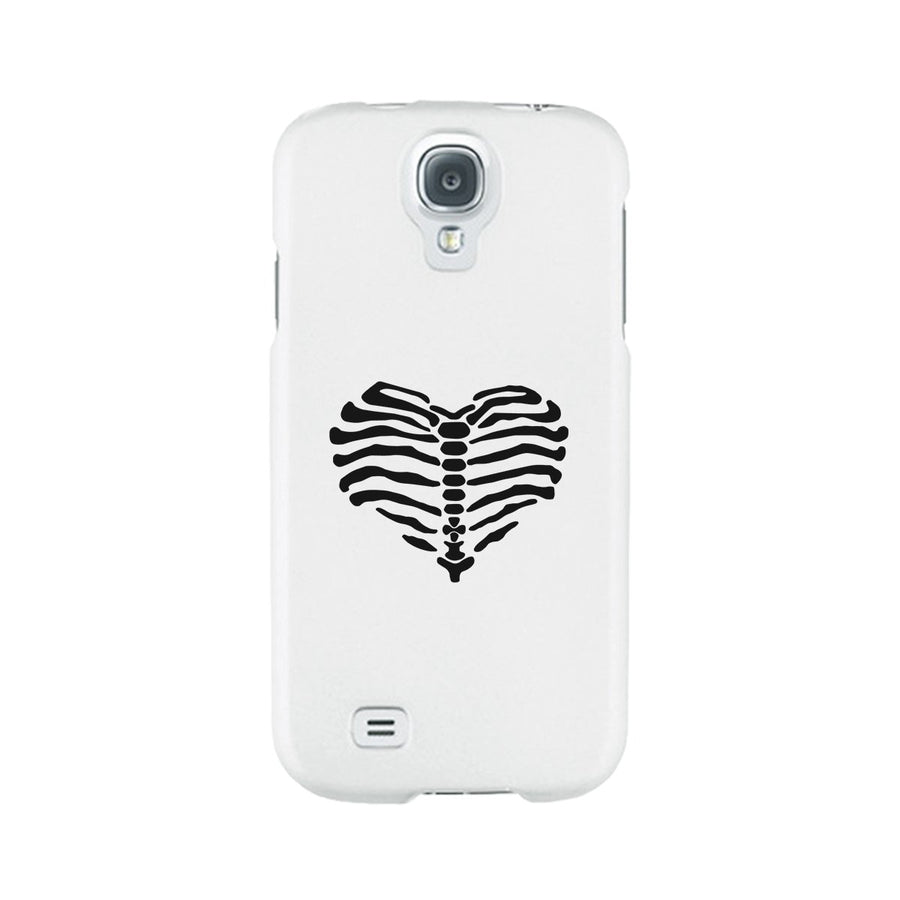 Skeleton Heart White Phone Case