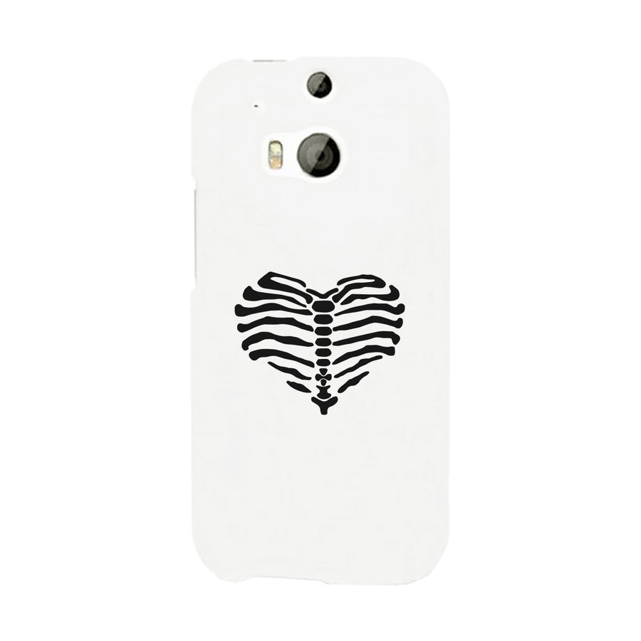 Skeleton Heart White Phone Case