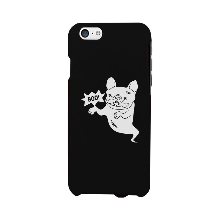 Boo French Bulldog Ghost Black Phone Case