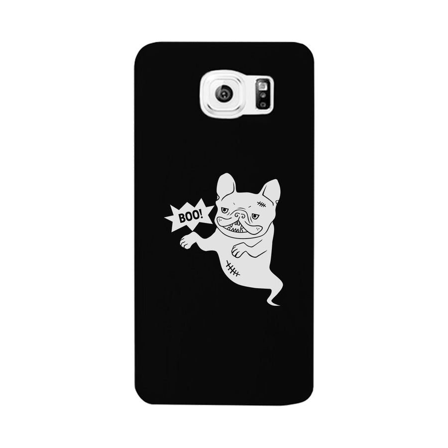 Boo French Bulldog Ghost Black Phone Case