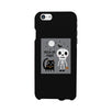 Trick-Or-Treat Skeleton Black Cat Black Phone Case