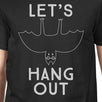 Let's Hang Out Bat Mens Black Shirt