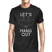 Let's Hang Out Bat Mens Black Shirt