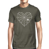 Heart Spider Web Mens Dark Grey Shirt