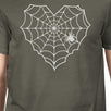 Heart Spider Web Mens Dark Grey Shirt