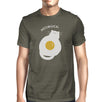 Meowgical Cat And Fried Egg Mens Dark Grey Shirt