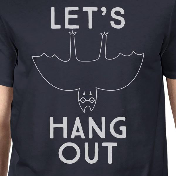 Let's Hang Out Bat Mens Navy Shirt