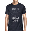 Let's Hang Out Bat Mens Navy Shirt