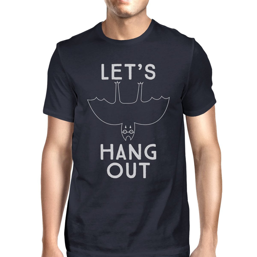 Let's Hang Out Bat Mens Navy Shirt