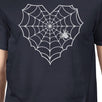 Heart Spider Web Mens Navy Shirt