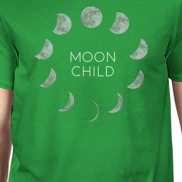 Moon Child Mens Green Shirt