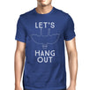 Let's Hang Out Bat Mens Royal Blue Shirt