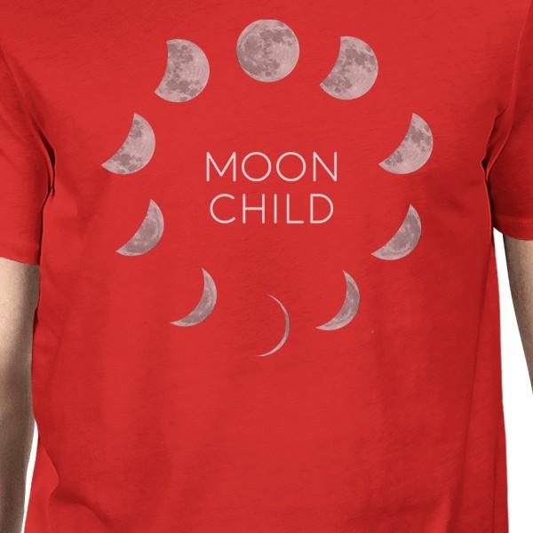 Moon Child Mens Red Shirt