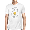 Meowgical Cat And Fried Egg Mens White Shirt