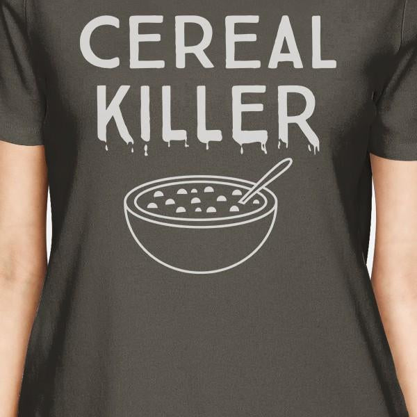 Cereal Killer Womens Dark Grey Shirt