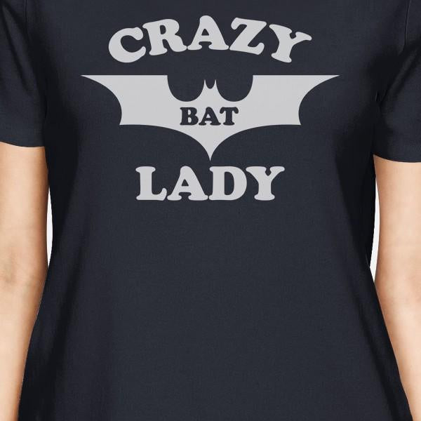 Crazy Bat Lady Womens Navy Shirt