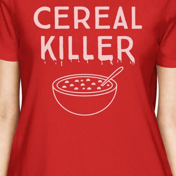 Cereal Killer Womens Red Shirt