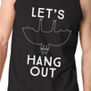 Let's Hang Out Bat Mens Black Tank Top