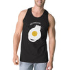 Meowgical Cat And Fried Egg Mens Black Tank Top