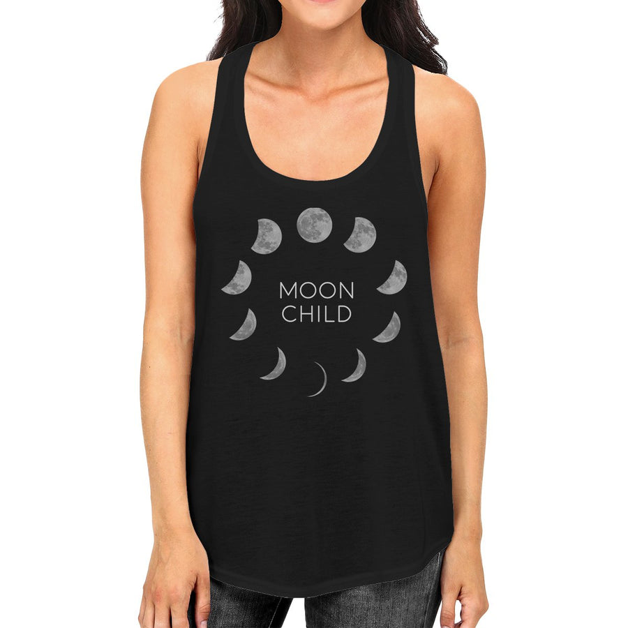 Moon Child Womens Black Tank Top