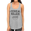 Cereal Killer Womens Grey Tank Top