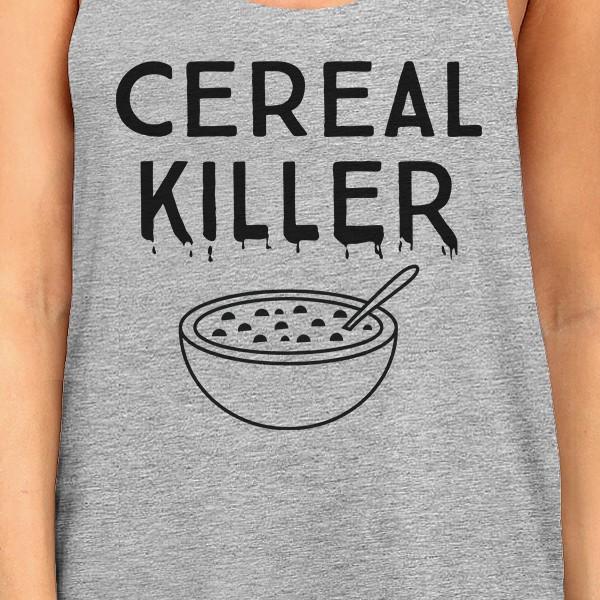 Cereal Killer Womens Grey Tank Top